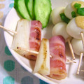 komomoもも's cooksnap of when they made ✿ベーコンと長ネギの焼き鳥風✿.