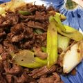 milletury's cooksnap of when they made かんたん！牛肉と長ねぎのバターポン酢炒め.
