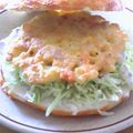 にゃきぞう's cooksnap of when they made Ｅマフィンで海老とポテトのガレットサンド.