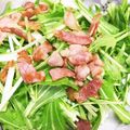 ANMOS0915's cooksnap of when they made 水菜とベーコンのサラダ^_^.