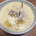☆うりぽよ☆'s cooksnap of when they made 蒸し鶏作って中華粥.