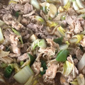 punitaan's cooksnap of when they made 豚バラと白菜とネギの味噌炒め.