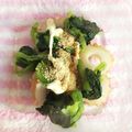 ロイヤルミルク♪'s cooksnap of when they made 小松菜と竹輪の胡麻和え.