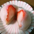 50syk's cooksnap of when they made 苺大福 （切り餅バージョン）.