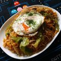 速めのパブロ's cooksnap of when they made 深夜食堂の焼きそば（目玉焼きのせ）.