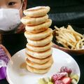 いちさちこ's cooksnap of when they made 強力粉でフワモチ タワーパンケーキ❁﻿.