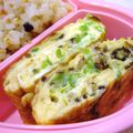 __puririn's cooksnap of when they made シラスと塩昆布卵焼き　お弁当のおかず.