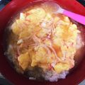 みーみ☆ミ's cooksnap of when they made 簡単！レンジで作れる♪かに玉丼.