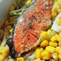 クックAG5RL9☆'s cooksnap of when they made ホットプレートで鮭のちゃんちゃん焼き.