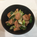KY328's cooksnap of when they made おさかなソーセージと白ねぎスパイシー炒め.