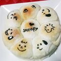 。ひこにゃん。's cooksnap of when they made しっとりふわふわスヌーピーちぎりパン.