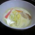 んーちゃん★'s cooksnap of when they made 白菜のミルクスープ.
