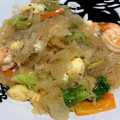 moon10's cooksnap of when they made えびと白菜の春雨炒め.