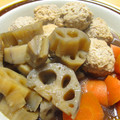 かざぴー's cooksnap of when they made れんこんと鶏つくねの煮もの.