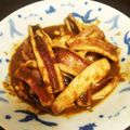 mahmican's cooksnap of when they made おつまみに♪いかワタの味噌炒め♪.