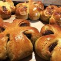 ブーンぶん's cooksnap of when they made 簡単よもぎ入り粒あんパン.