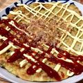 クックV4WJS0☆'s cooksnap of when they made 簡単 ほかほか暖まる♡生姜入 お好み焼き.