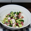 kanapons's cooksnap of when they made タコときゅうりとトマトのマリネ♪.