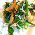 みるはな's cooksnap of when they made ほうれん草と油揚げとしらすのごま油和え.