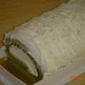 misarinmama's cooksnap of when they made 抹茶ホワイトチョコクリームロール.