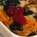 リラクマオ's cooksnap of when they made レンチンで☆ほうれん草とコーンの卵焼き.