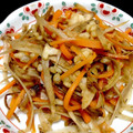 オイゼビウス's cooksnap of when they made ゴボウとニンジンの本つゆこくうま炒め.