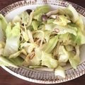Kayudamaya's cooksnap of when they made 簡単！しめじときゃべつのアンチョビパスタ.