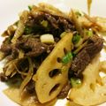 とこぺ's cooksnap of when they made 牛肉とレンコンの甘辛煮.
