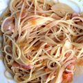 海天藍's cooksnap of when they made トマトソース活用レシピ！簡単パスタ！.