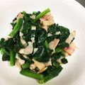 ANMOS0915's cooksnap of when they made ほうれん草とベーコンのニンニクバター炒め.