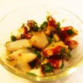 風花。。's cooksnap of when they made タコとオクラの味噌 生姜ネバネバ 和え.