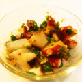 風花。。's cooksnap of when they made タコとオクラの味噌 生姜ネバネバ 和え.