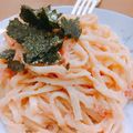 mimiねこ's cooksnap of when they made 混ぜるだけ★たらこバターパスタ.