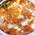 SNOWだるま☆'s cooksnap of when they made 子供も一緒にまろやかキムチ鍋！.