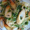 クックE9O35V☆'s cooksnap of when they made 竹輪とカイワレの豆板醤和え:-).