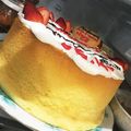 クック3CCBUR☆'s cooksnap of when they made 甘さ控えめシフォンケーキ(無水鍋QC).