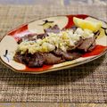 コムギ大好き's cooksnap of when they made 牛肉ステーキ風ねぎ塩レモンダレ★.