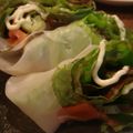 littlelily2007's cooksnap of when they made サーモンレタスアボカドの生春巻き.