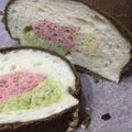 犬魔叉's cooksnap of when they made 恵方巻？のり巻き？カラフルラウンドパン.