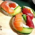 クックFAIK03☆'s cooksnap of when they made ハロウィンクリスマスに寿司リースドーナツ.