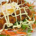 papikun's cooksnap of when they made 鶏から揚げサラダ丼ｂｙスイートチリソース.