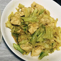 ○弥生○'s cooksnap of when they made 鶏むねとキャベツのカレーマヨ炒め☆.