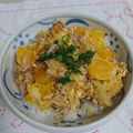 イチゴ、イチゴ。's cooksnap of when they made 親子丼風、みかん入り♪.