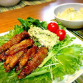 紫陽花の花's cooksnap of when they made 揚げずに簡単！手羽中スペアリブの甘辛焼き.