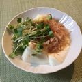 tikariri's cooksnap of when they made 生姜とカイワレおかかの冷奴☆.