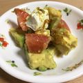 jazzcafe7's cooksnap of when they made アボカド、トマト、クリームチーズのおかか.