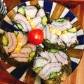 ジルスチュ's cooksnap of when they made 節分、誕生日、ひな祭りに飾り巻寿司！.