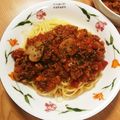 ヨシエ＊・Θ・）'s cooksnap of when they made 自宅で作る基本のミートソース.