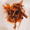 shiirao's cooksnap of when they made 豚肉入りきんぴらゴボウ.