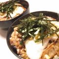 papikun's cooksnap of when they made ☆ねぎ塩山椒ｄｅ豚トロろ丼☆.